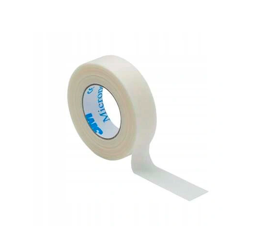 Taśma papierowa 3M Micropore 1,25cm x 9m do przedłużania rzęs
