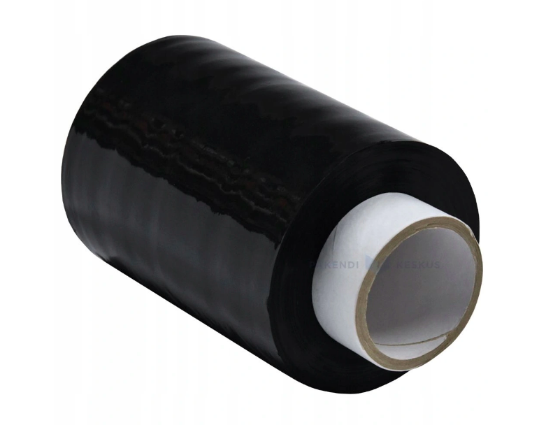 Folia stretch czarna 10 cm MINI RAP - 300 g netto